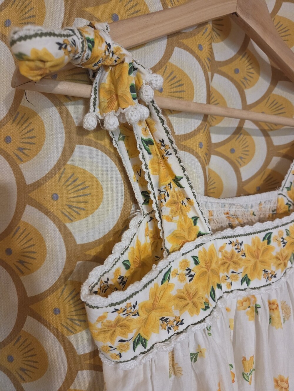 Farm Rio Azaleia Floral Mini Tie Shoulder Dress - Picture 4 of 8